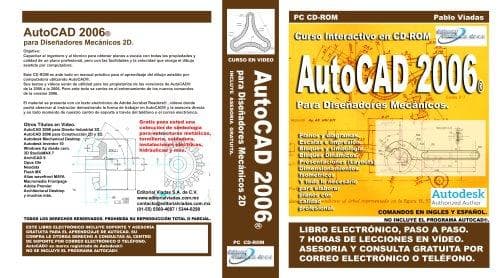 Portada de AutoCAD 2006 Mecanico Tutorial con Videos y Soporte Gratis
