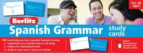 Portada de Berlitz Spanish Grammar Study Cards (Berlitz Study Cards)