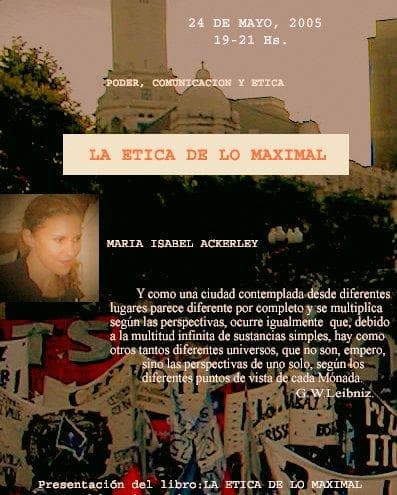 Portada de PODER - COMUNICACION - ETICA La Etica de Lo Maximal