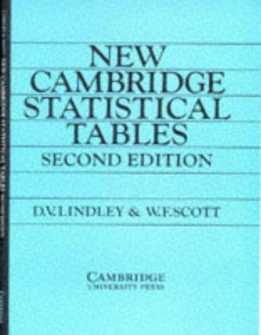 Portada de New Cambridge statistical tables