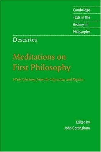 Portada de Descartes: Meditations on First Philosophy
