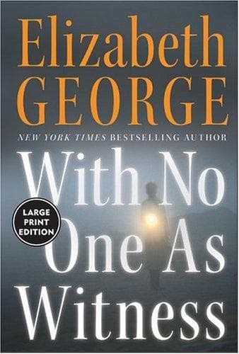 Portada de With No One As Witness (Large Print)