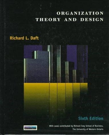 Portada de Organization theory and design