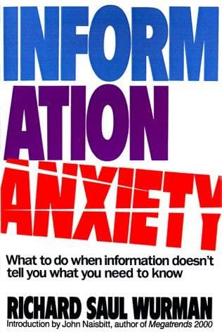 Portada de Information anxiety