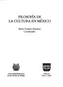 Portada de Filosofía de la cultura en México