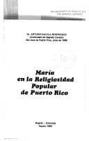 Portada de María en la religiosidad popular de Puerto Rico
