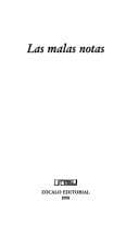 Portada de Las malas notas