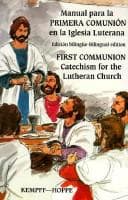 Portada de Manual para la primera comunión en la Iglesia Luterana =