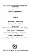 Portada de Antología del teatro experimental en Bogotá
