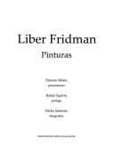 Portada de Liber Fridman : pinturas