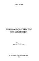 Portada de El pensamiento político de Luis Muñoz Marín