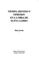 Portada de Tiempo, destino y opresión en la obra de Elena Garro