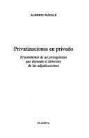 Portada de Privatizaciones en privado