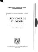 Portada de Lecciones de filosofía
