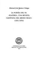 Portada de La poesía del 50