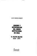 Portada de Quiebre y recuperación del orden institucional en Chile