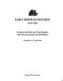 Portada de Early Bermuda records, 1619-1826