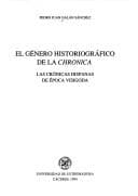 Portada de El género historiográfico de la chronica