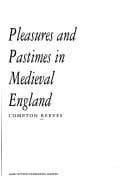 Portada de Pleasures and pastimes in Medieval England