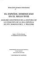 Portada de El español dominicano en el siglo XVIII