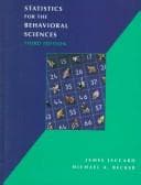 Portada de Statistics for the behavioral sciences