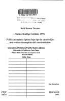 Portada de Política monetaria óptima bajo tipo de cambio fijo
