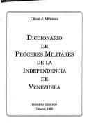 Portada de Diccionario de próceres militares de la independencia de Venezuela