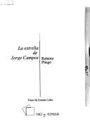 Portada de La estrella de Jorge Campos