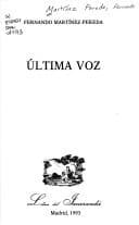 Portada de Ultima voz