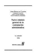 Portada de Nuevo estatuto general de la contratación administrativa