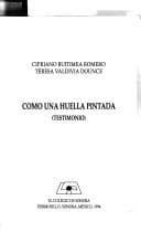 Portada de Como una huella pintada