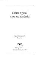 Portada de Cultura regional y apertura económica