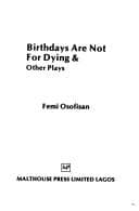 Portada de Birthdays are not for dying
