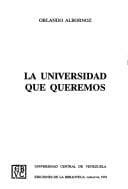 Portada de La universidad que queremos
