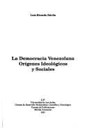 Portada de La democracia venezolana
