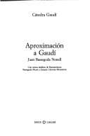 Portada de Aproximación a Gaudí
