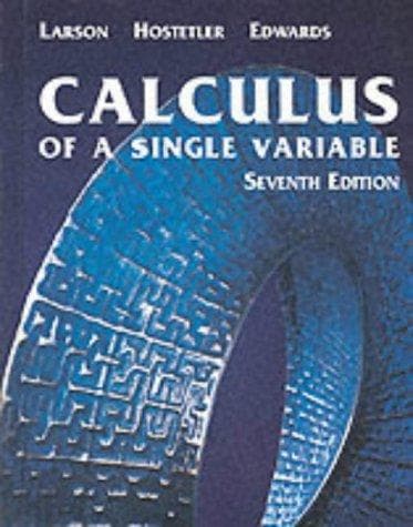 Portada de Calculus of a single variable