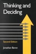 Portada de Thinking and deciding