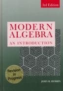 Portada de Modern algebra