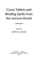 Portada de Curse tablets and binding spells from the ancient world