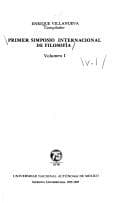 Portada de Primer Simposio Internacional de Filosofía
