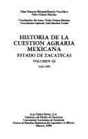 Portada de Historia de la cuestión agraria mexicana.