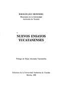 Portada de Nuevos ensayos yucatanenses