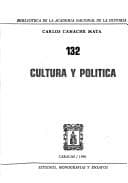 Portada de Cultura y política
