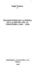 Portada de Transaciones de la poesia en la España de la posguerra (1939-1953).