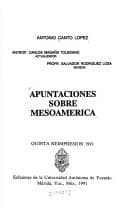 Portada de Apuntaciones sobre Mesoamérica