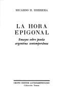 Portada de La hora epigonal