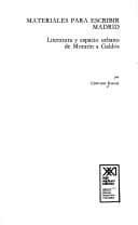 Portada de Materiales para escribir Madrid