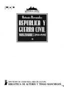 Portada de República y guerra civil