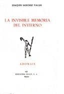 Portada de La invisible memoria del invierno